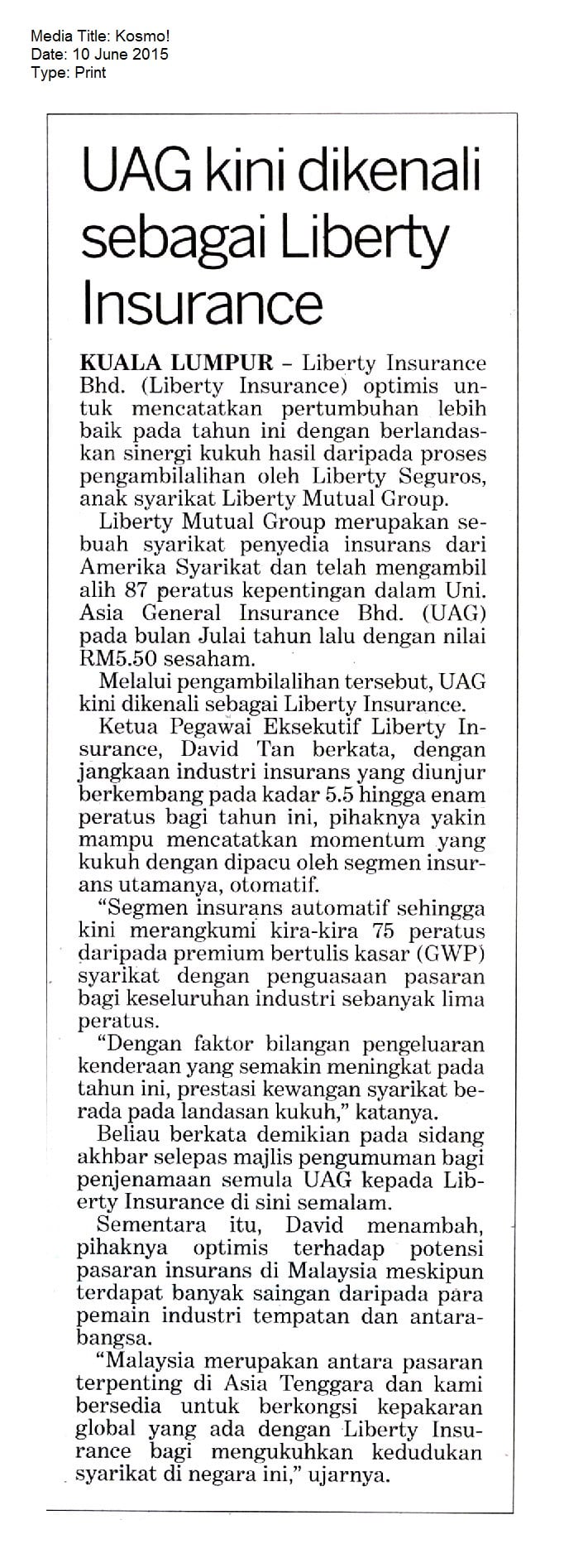 Liberty insurance malaysia