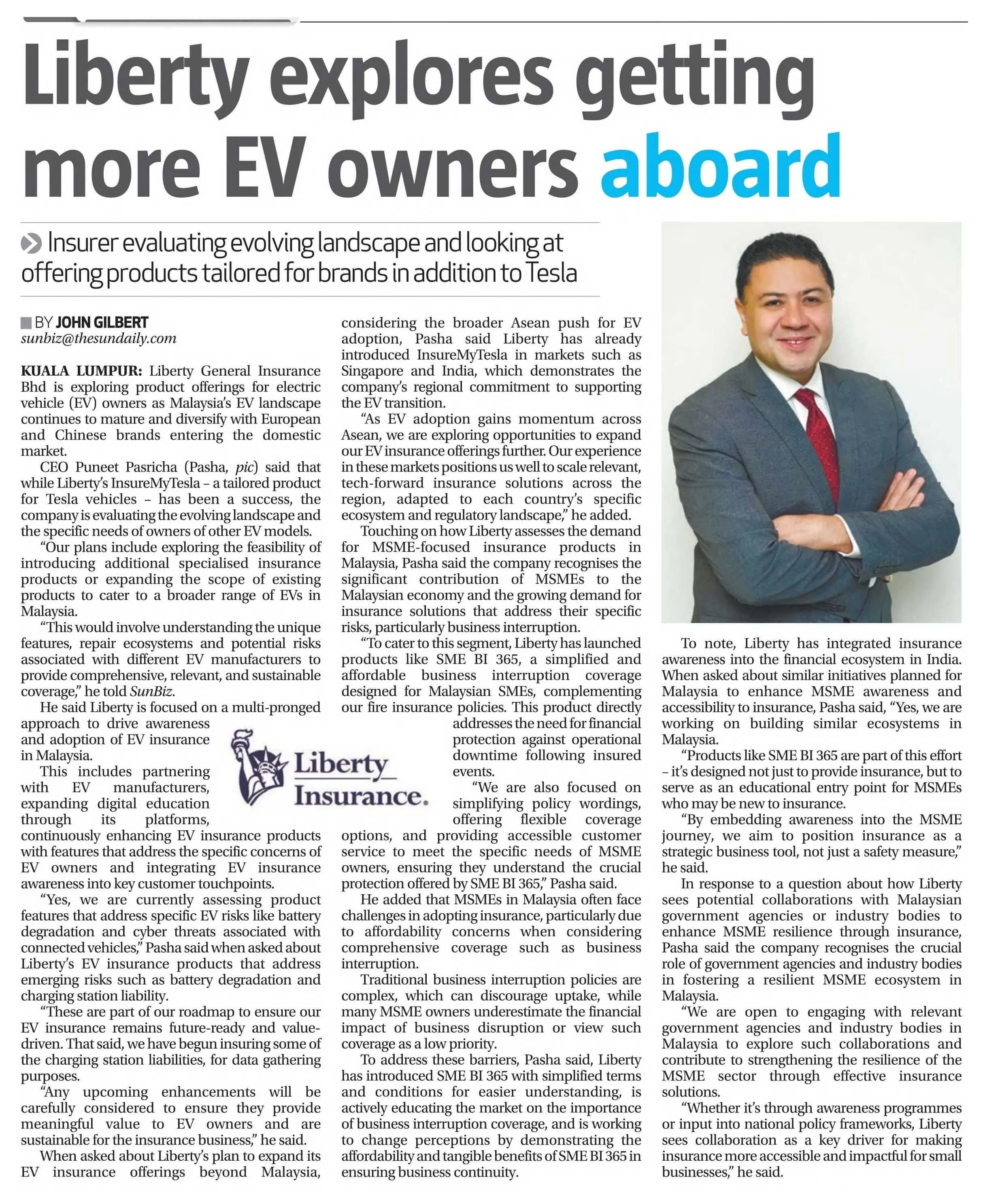 Liberty explores getting more EV owners aboard